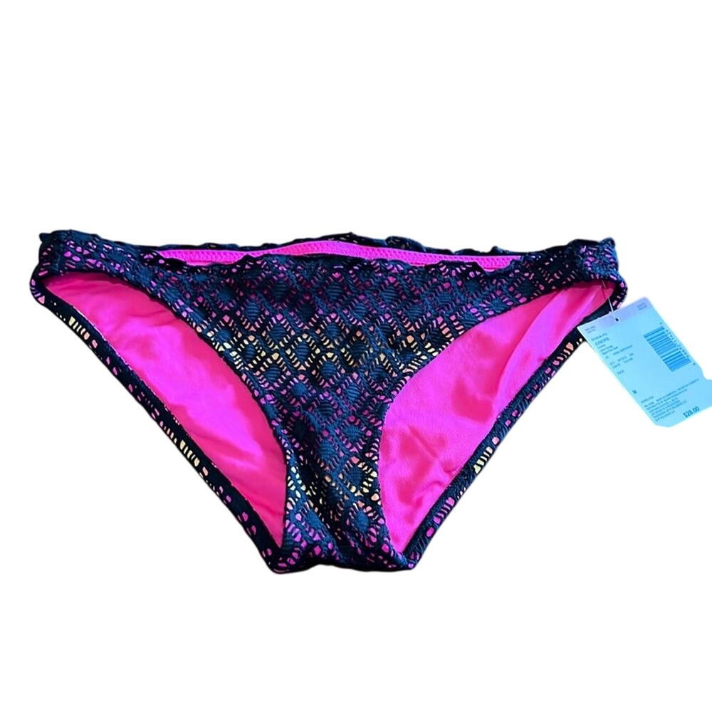 Joe Boxer Juniors M Crocheted Bikini Bottom NWT Summer Vacation Swimming